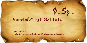 Verebélyi Szilvia névjegykártya